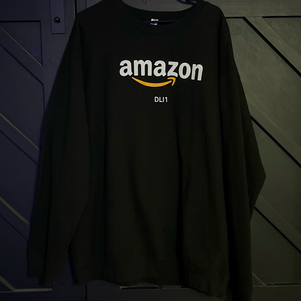 Amazon Black Crewneck Sweatshirt